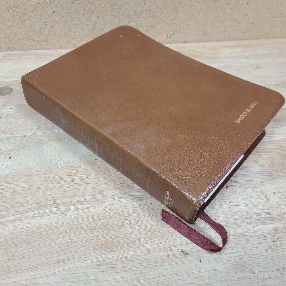 Chain Reference Vintage Bible‎ Red Letter Edition Kirkbride Bonded Leather 1964